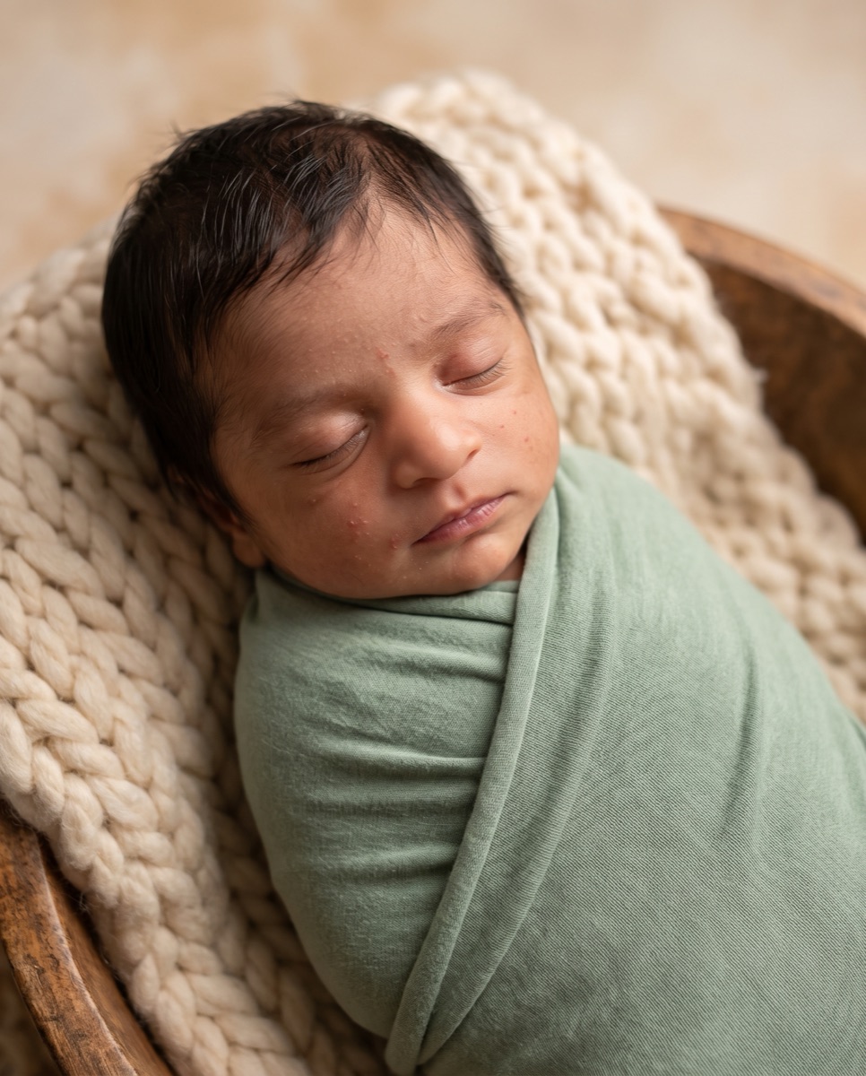 Newborn Cocoon — example photoshoot result