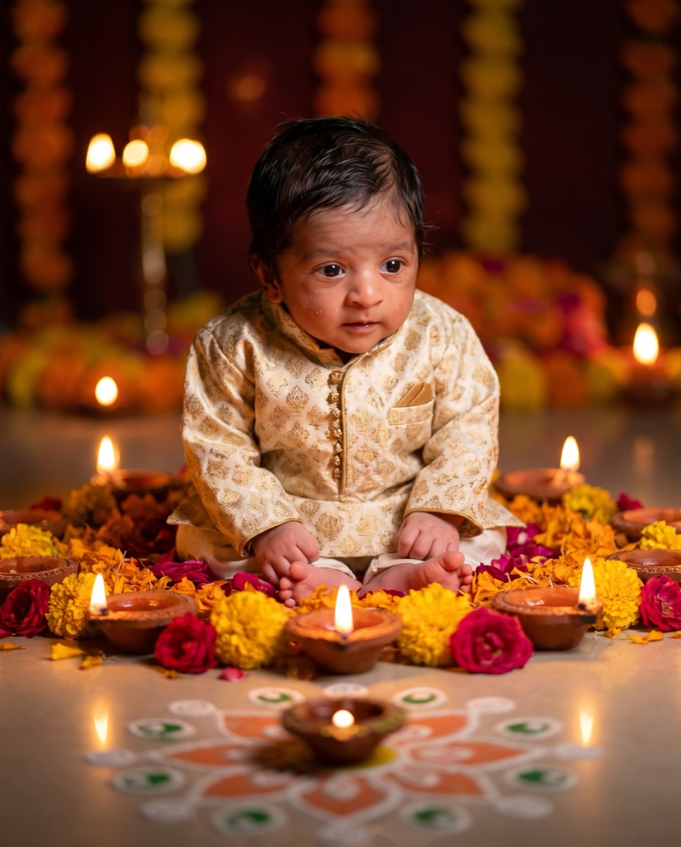 First Diwali — example photoshoot result