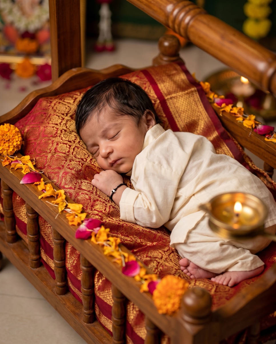 Namkaran Cradle — example photoshoot result